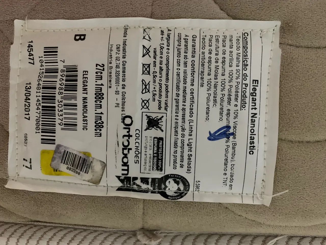 Cama Box Queen Ortobom, BAIXOU, de R$750,00 por R$600,00  - Foto 6