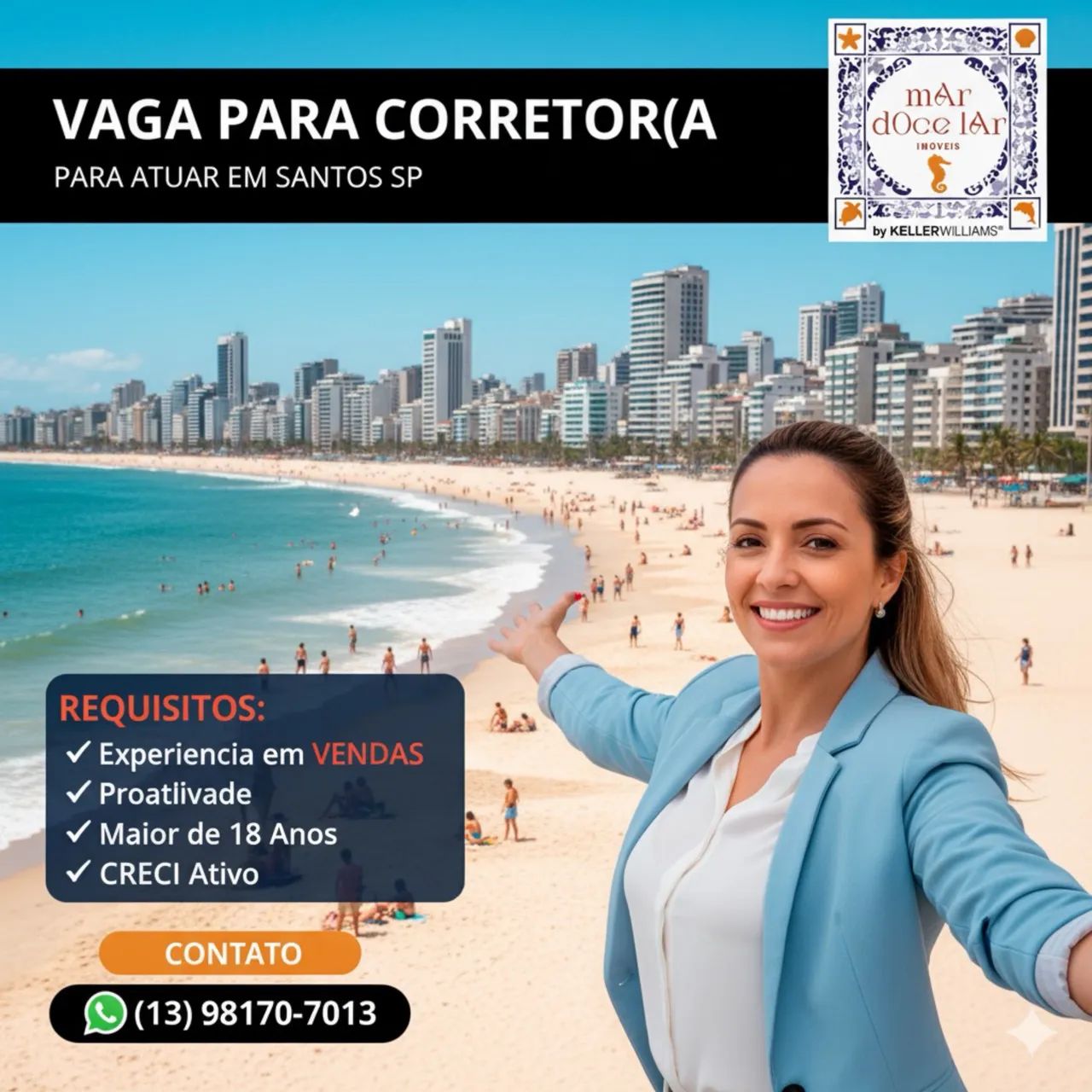 Corretor(a) em Santos/SP - Ganhos até 60%