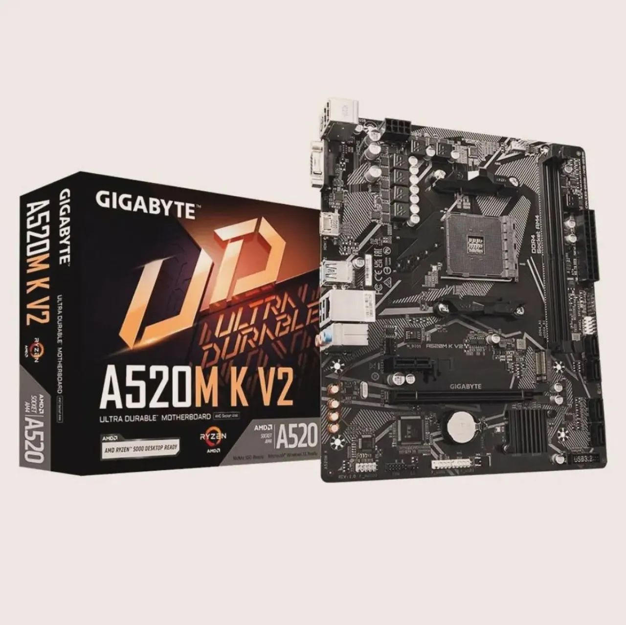 Placa-Mãe Gigabyte A520M K V2 - AM4 - Foto 6