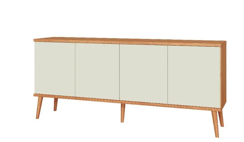  BUFFET 100% MDF COM GAVETA INTERNA + PÉS EM MADEIRA  - Foto 3