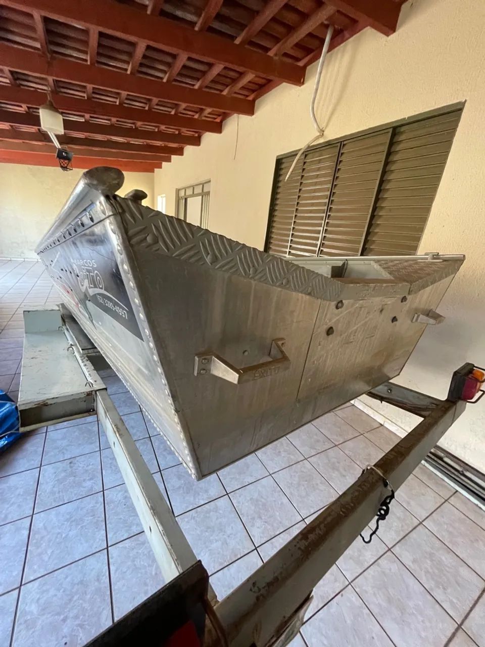 Barco de alumínio com cobertura - Foto 2