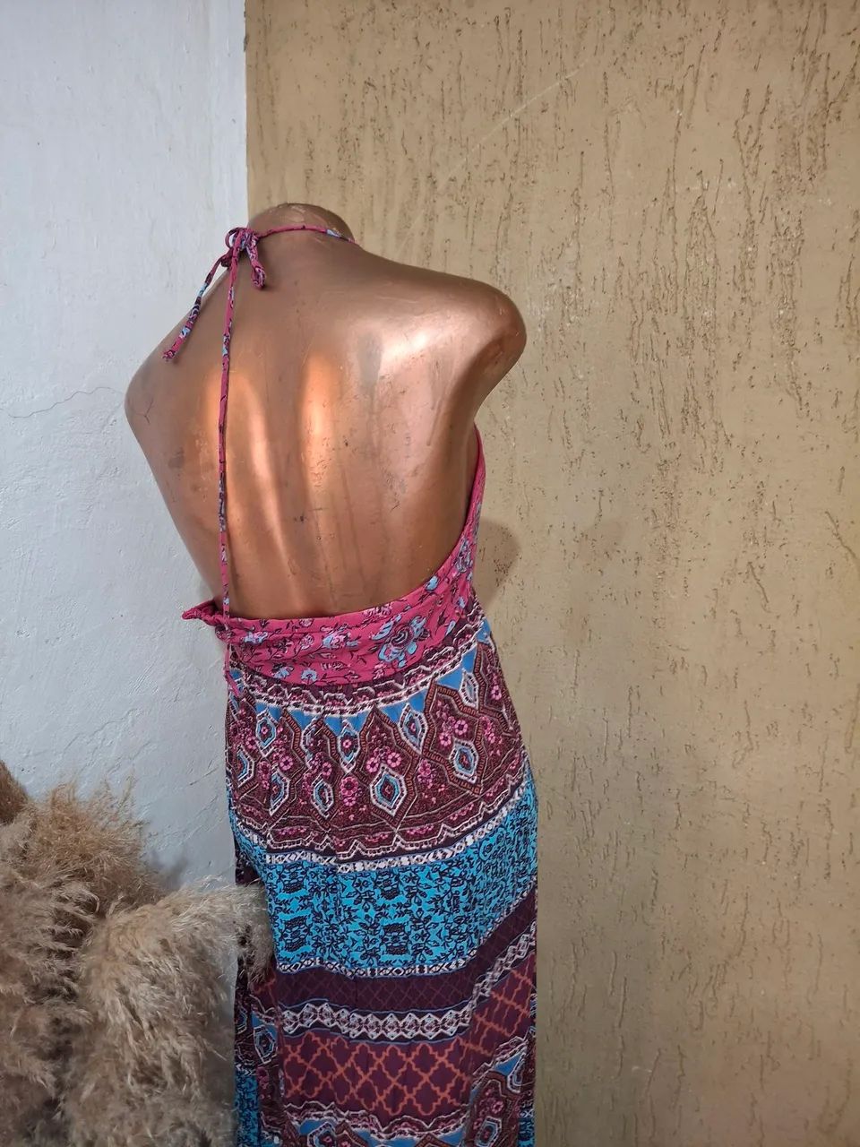 Vestido longo forever21 indiano boho tm P - Foto 3