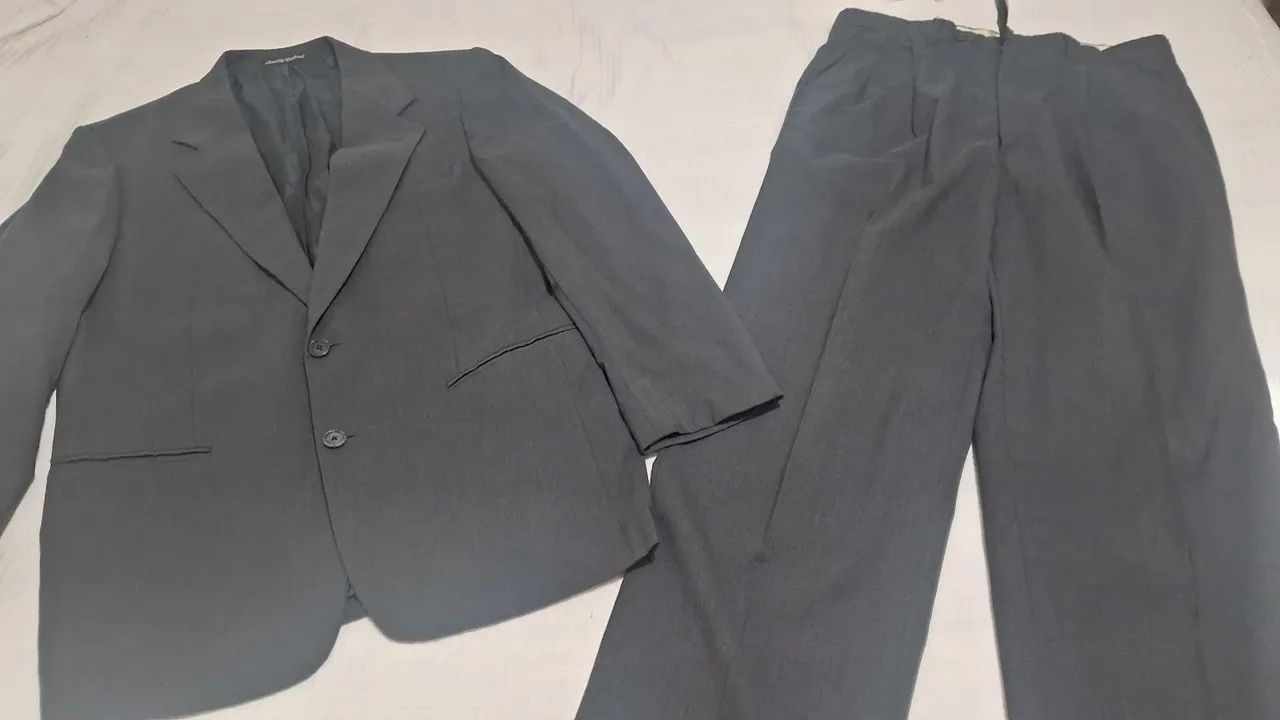 Conjunto terno tam p 61cm largura frontal calça 
