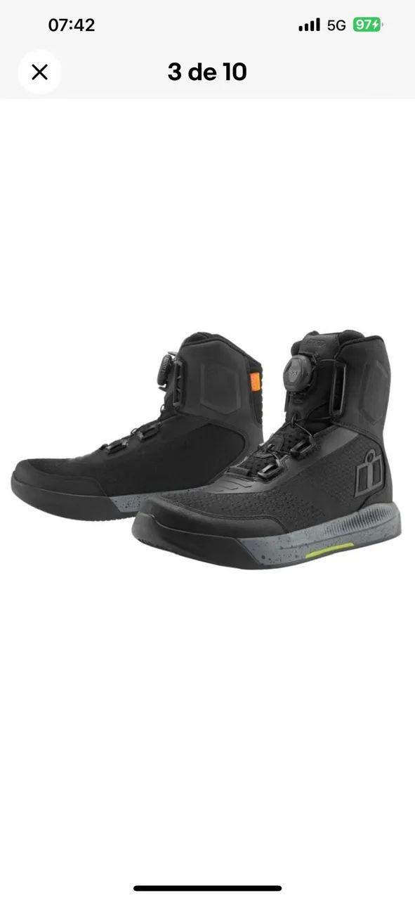 Bota ICON, para motociclistas.