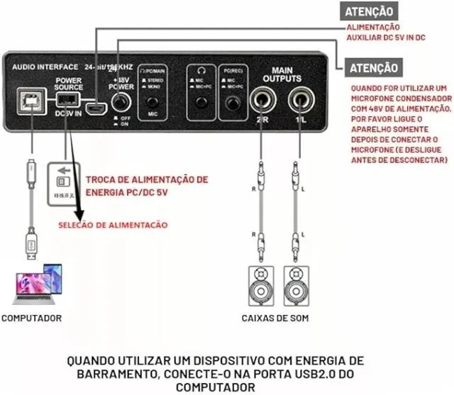 Interface de áudio Teyun Q22 - Foto 3