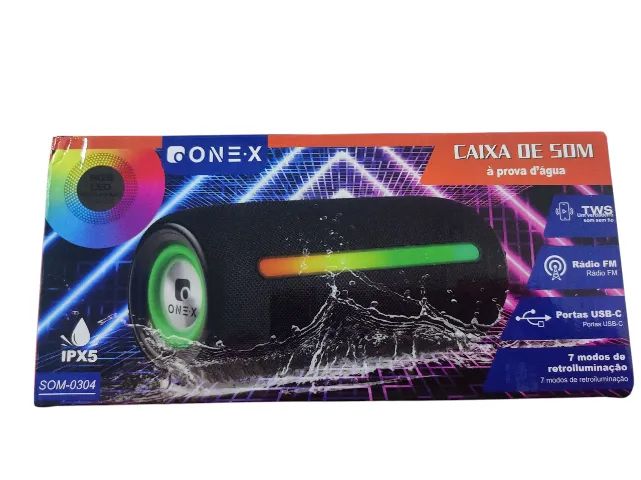 Caixa de som ONEX sem fio a Prova D'Água 