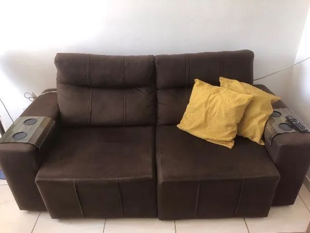 Sofá retrátil 3 lugares65580434915971121