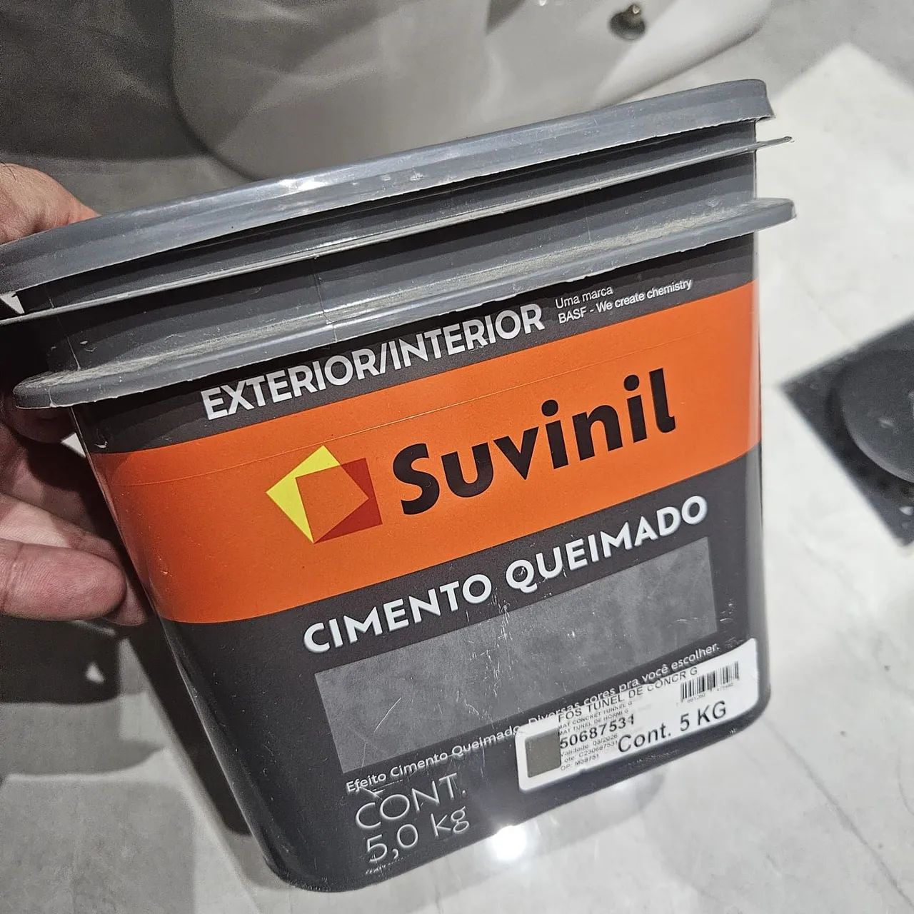 Cimento Queimado Túnel Concreto 1/2 lata - Foto 3