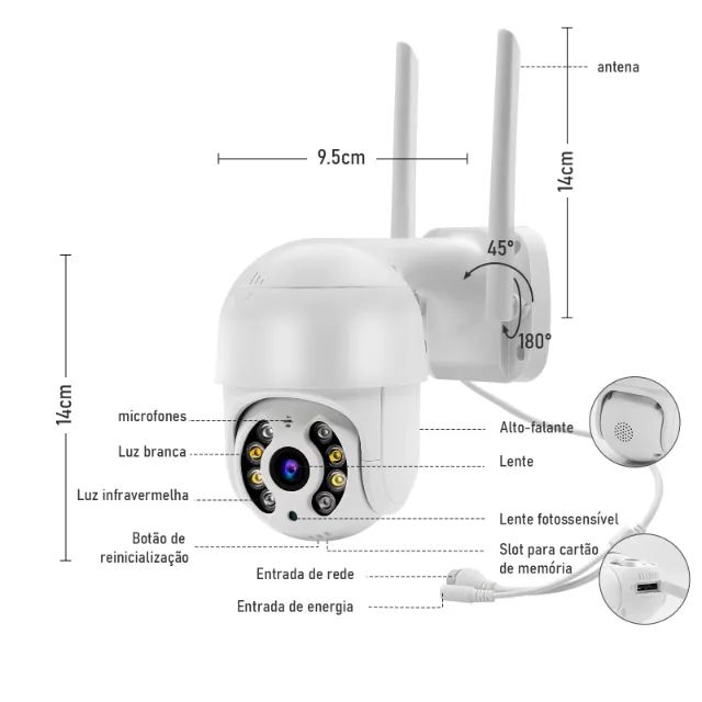 Icsee,1080P, Full Hd A8? Cameras Vigilância Wifi? Camera De Segurança? Monitor? Camera Wif - Foto 2
