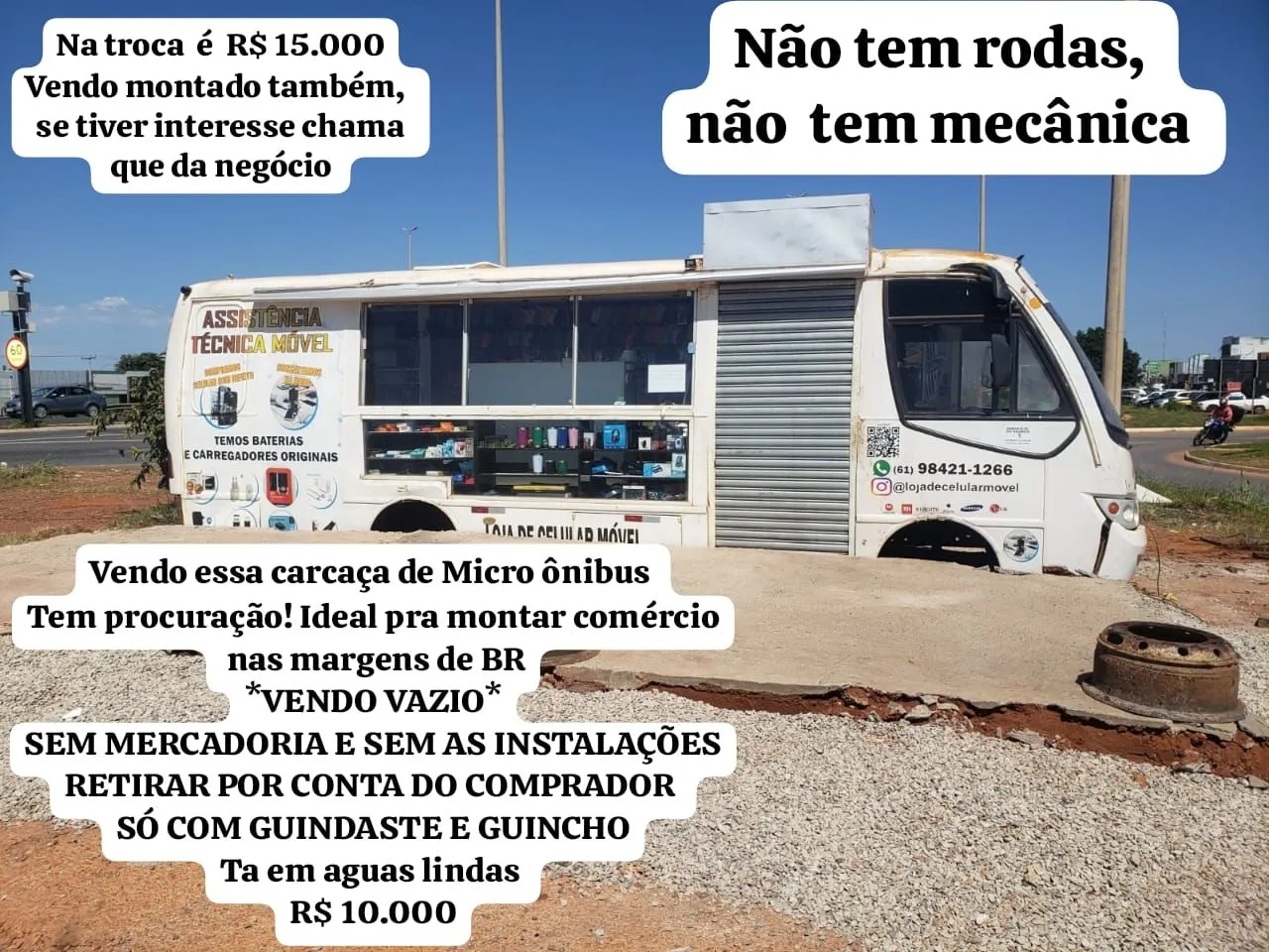 Micro ônibus comércio leia