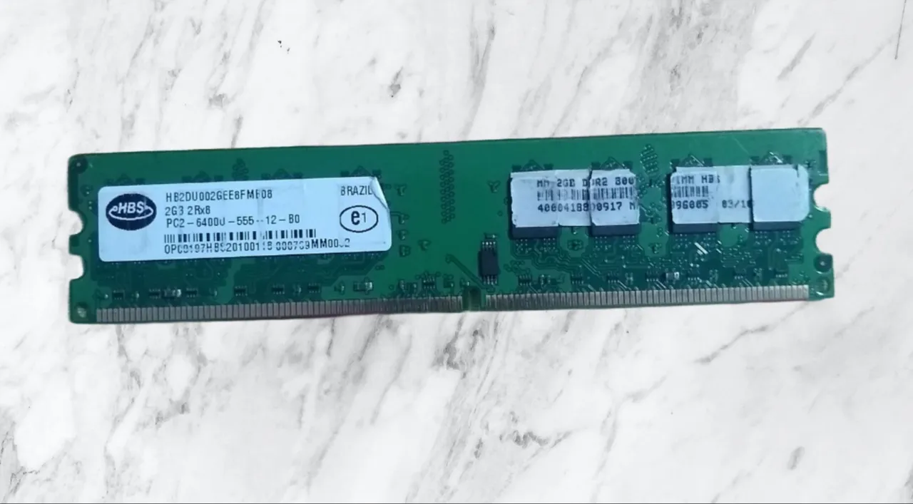 DDR2 2GB Frequência 800Mhz