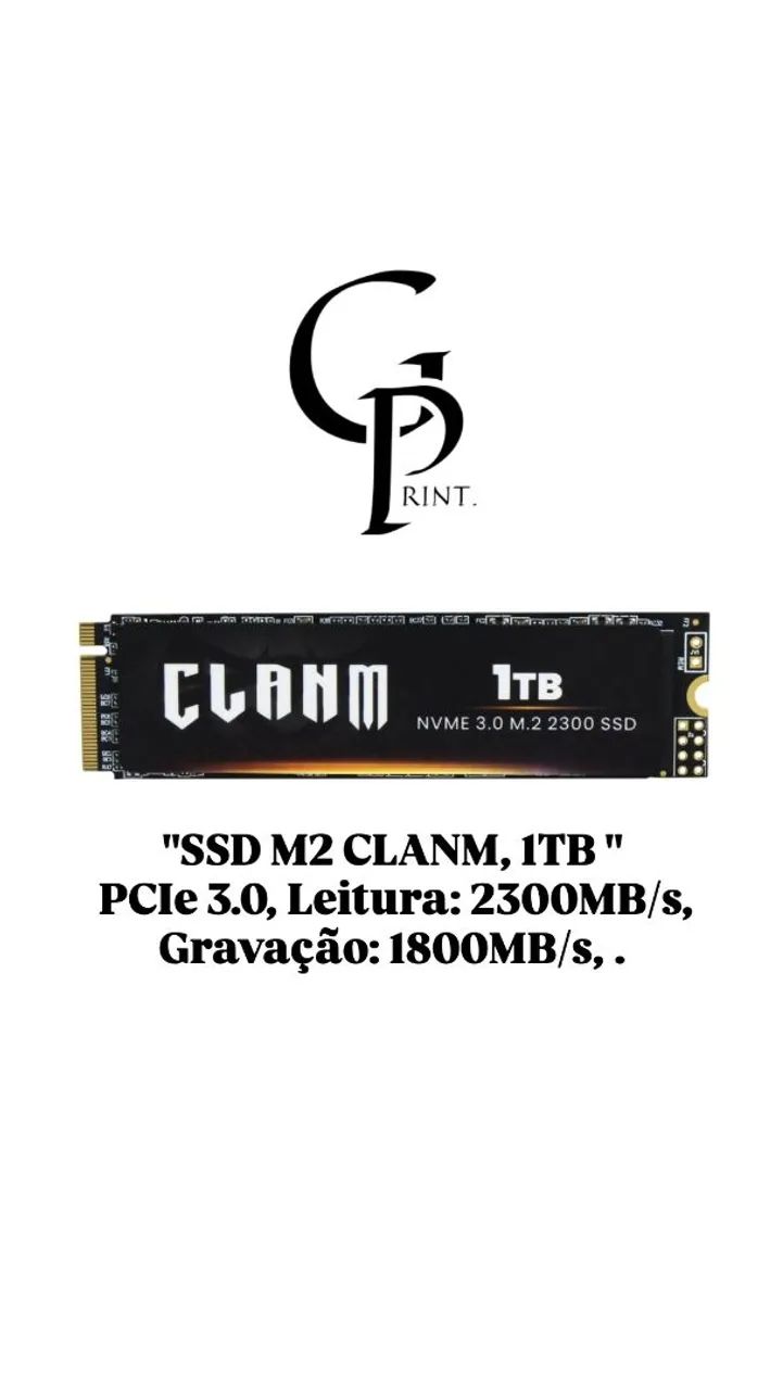 SSD M2 - 1TB / 500GB, PCIe 3.0  PROMOÇÃO  - Foto 2