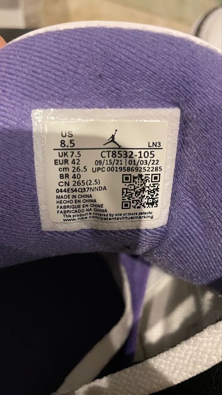 Air Jordan 3 Dark Iris n40 - Foto 4