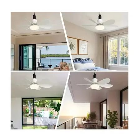 Ventilador de Teto branco com Lâmpada LED e Controle Remoto - Foto 3