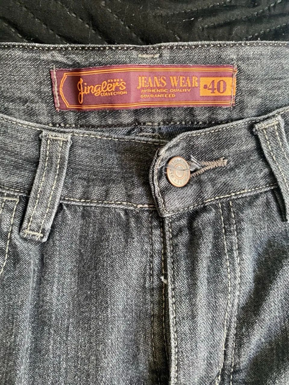 Calça Reta Preta Jeans  - Foto 2