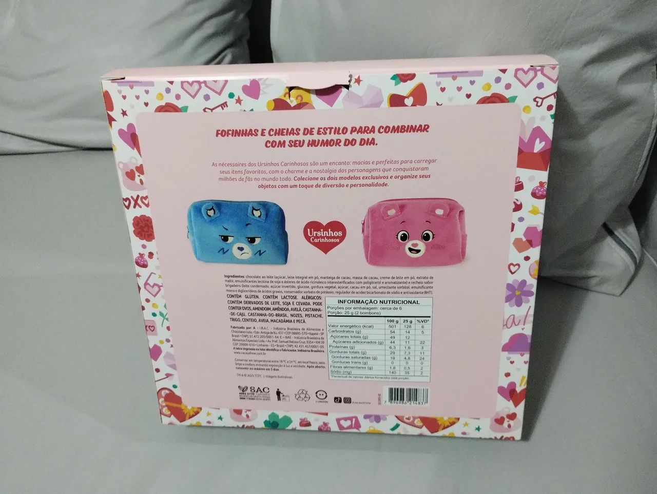 Nécessaire Ursinhos Carinhosos da Cacau Show - Rosa  - Foto 2