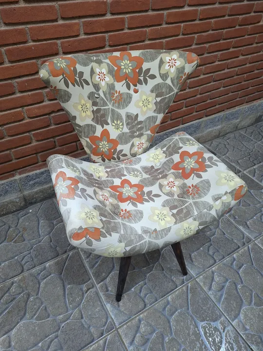 Poltrona vintage floral