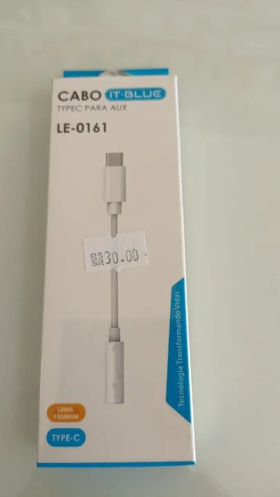 cabo adaptador tipo c p2  novo 