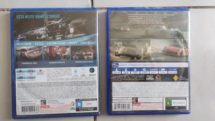 Jogo PS4 Need for Speed e Gran Turismo, produto original, muita corrida e diversão!  - Foto 2