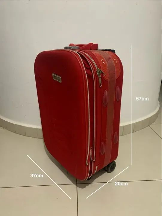 (SÃO CARLOS SP) Mala semi-rígida 37x20x57 - Foto 2