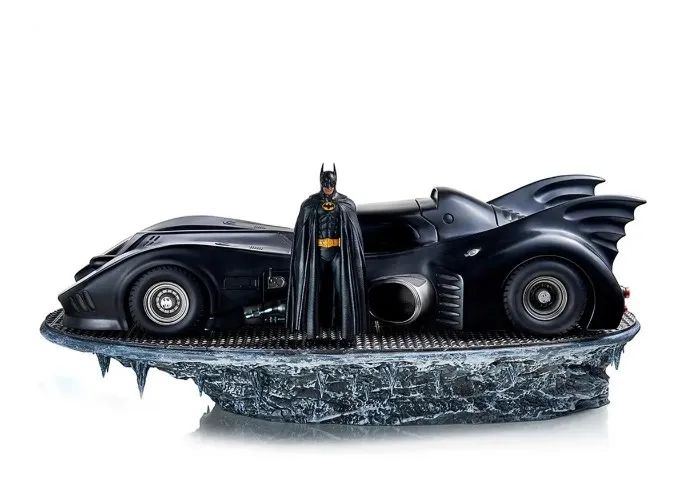 Batman 89 & Batmobile Deluxe IRON STUDIOS Art Scale 1/10