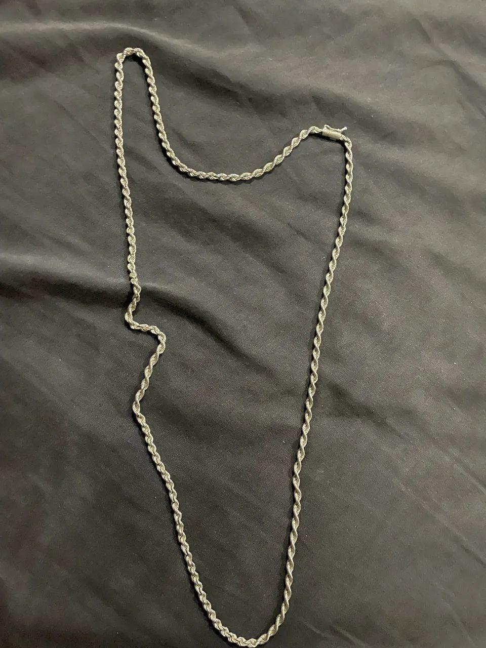 Conjunto cordao e pulseira de prata 925 elo baiano(corda)  - Foto 3