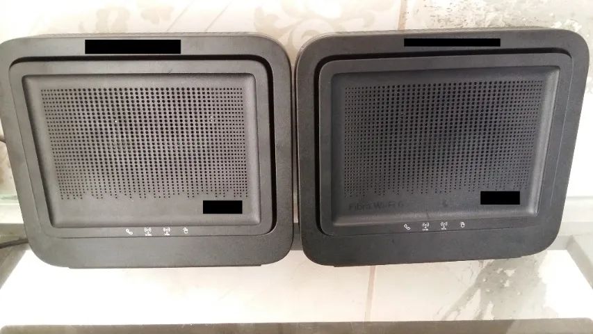 2 Roteadores Wi-Fi 6 GPON 2.4G e 5G Funcionando - TRANSPORTADORA ENTREGA FÁCIL 