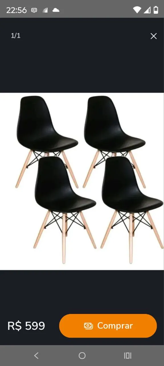 Cadeiras Eames Eiffel - Design Moderno