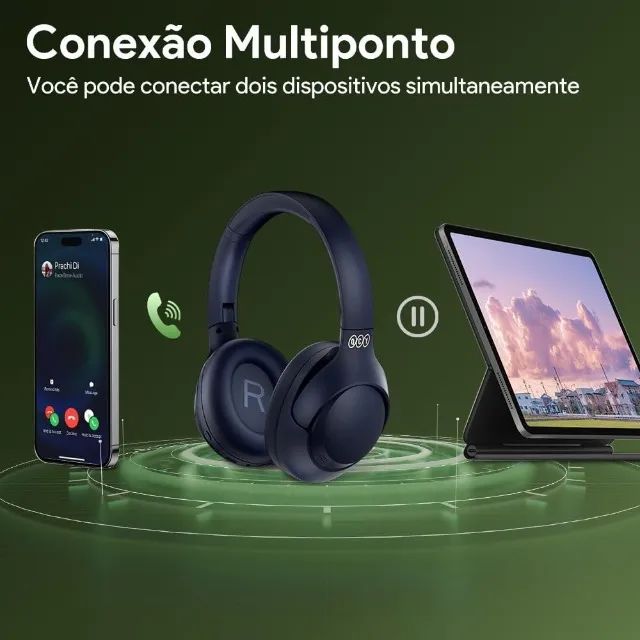 Fone QCY H3 Preto - Foto 2