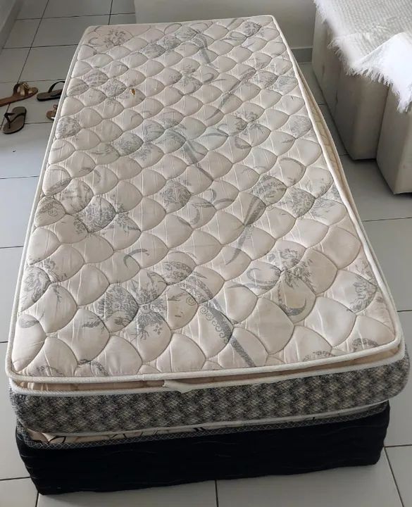 Cama Box Solteiro - Conservada - Foto 4