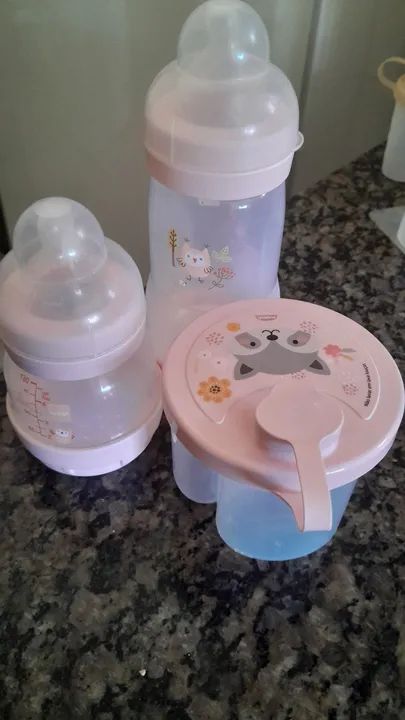 Kit Mamadeira e Potinho para Bebê - Foto 6