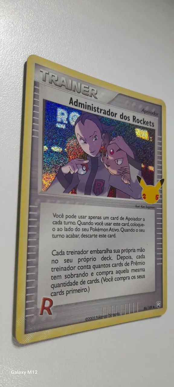 Carta Pokémon Administrador dos Rockets 86/109 - Foto 2