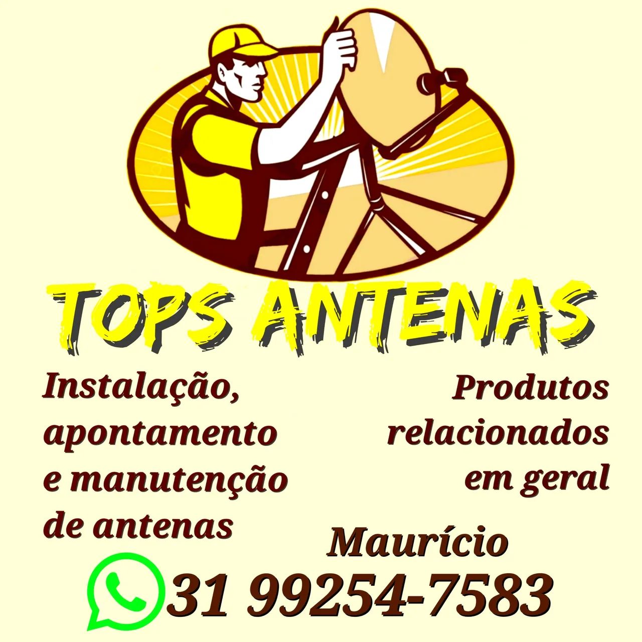 Instalação e apontamento de antenas 