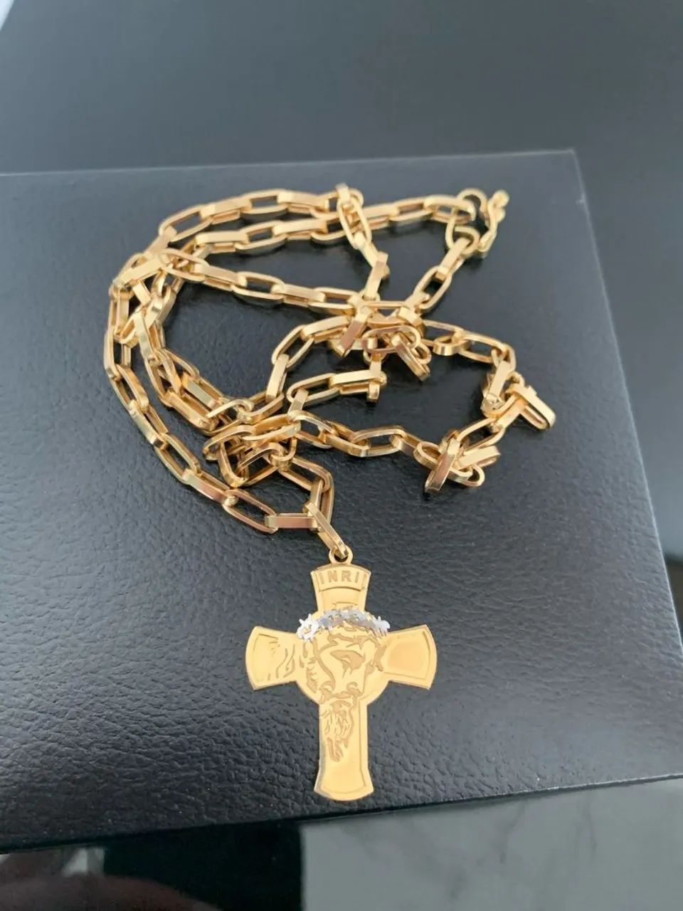 Cordão com Cruz no Ouro 18k - Foto 2
