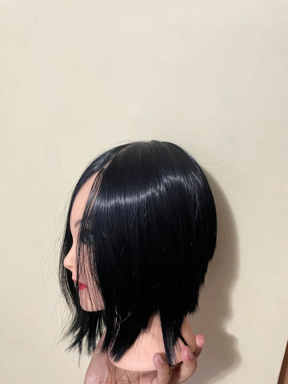 Cabeça de Treino com Cabelo Orgânico - Ideal para Corte e Penteados - Foto 3