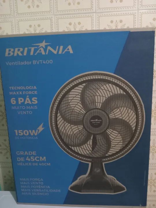 110v 40cm 150w aqui só ventilador novo 