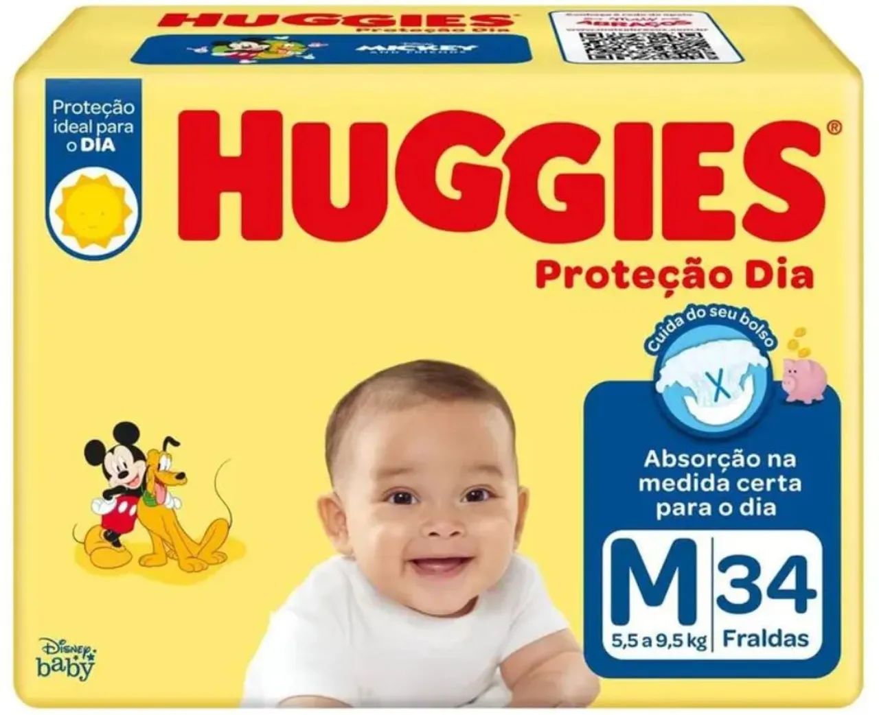 Kit 8 pacotes de Fraldas Huggies Proteção Dia