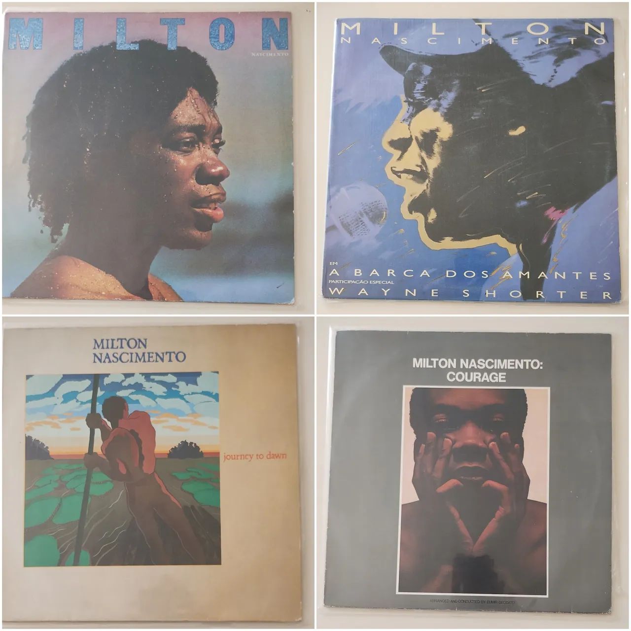 4 Discos de Vinil (LPs) - Milton Nascimento