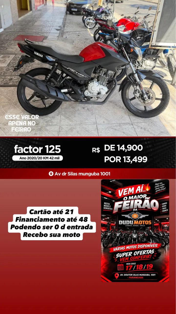FACTOR 125 2020 COMPLETA VALOR DE FEIRAO  - Foto 2