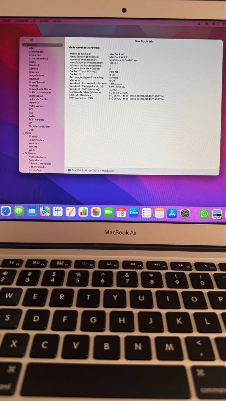 MacBook Air 13 - 2017 Intel i3 256GB SSD - Foto 5