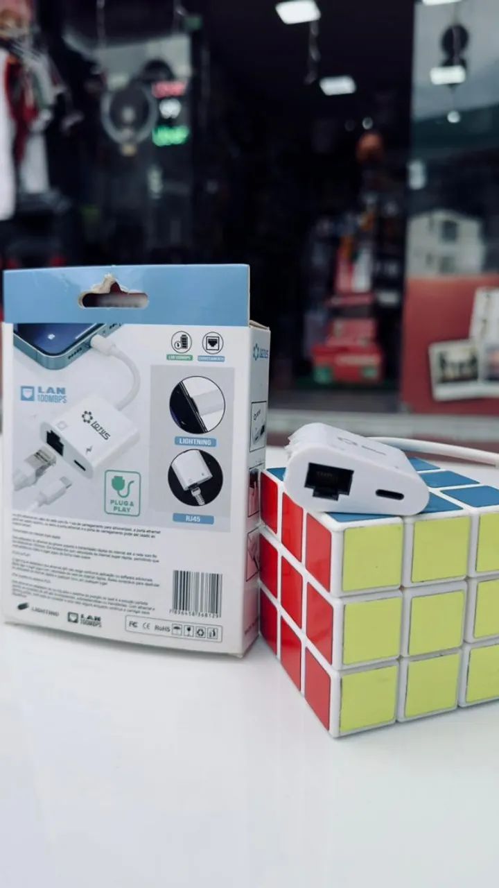 Adaptador de internet para iPhone mais entrada para carregamento