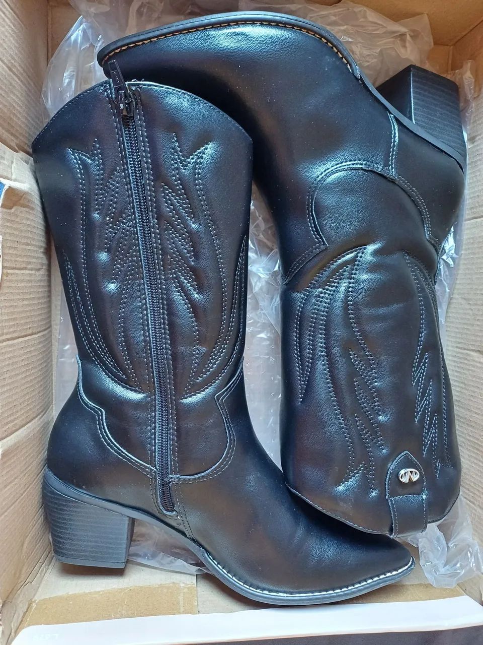 Bota Texas preta .  - Foto 2