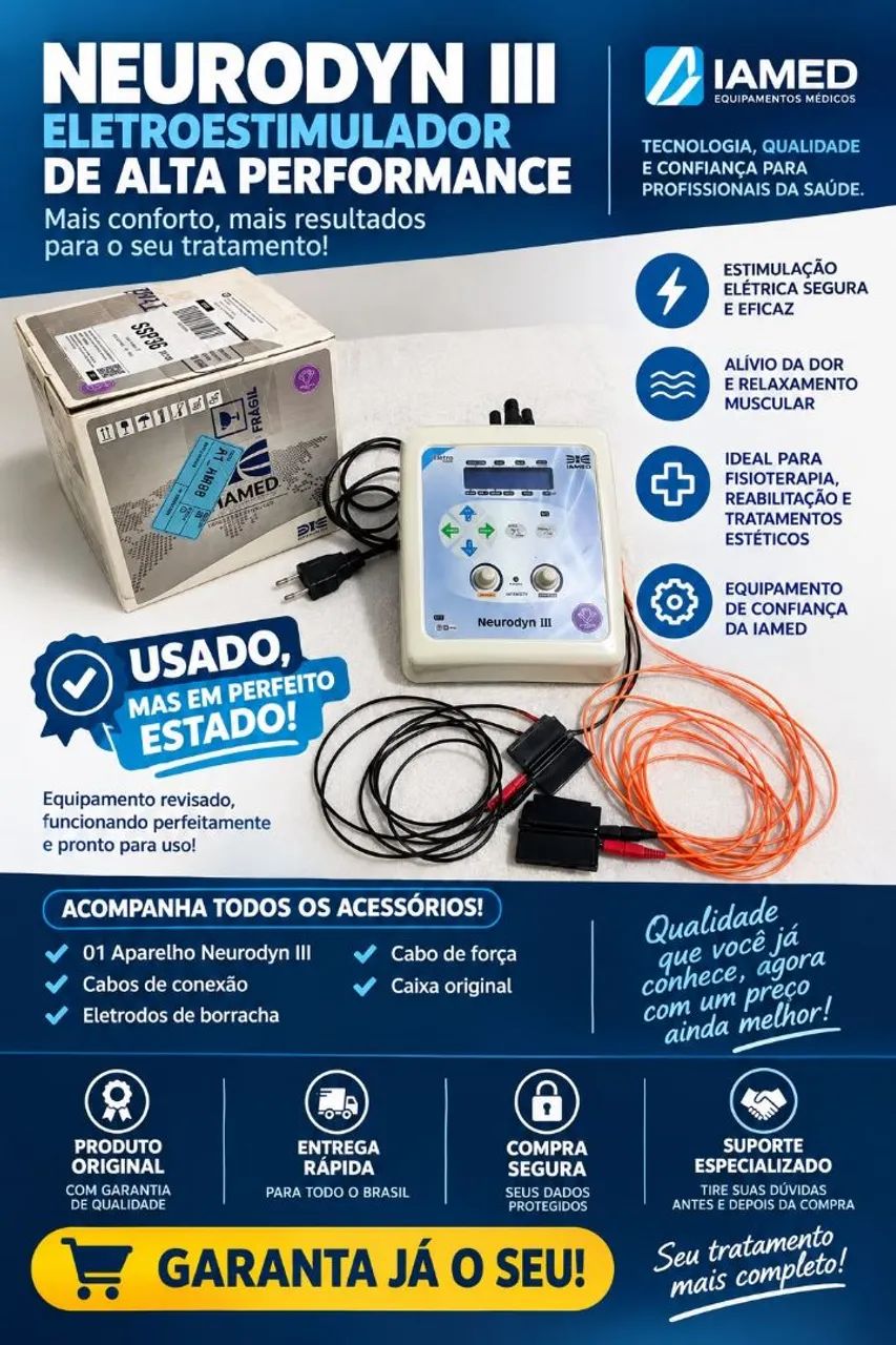 Aparelho de Eletroestimulação Neurodyn III Ibramed