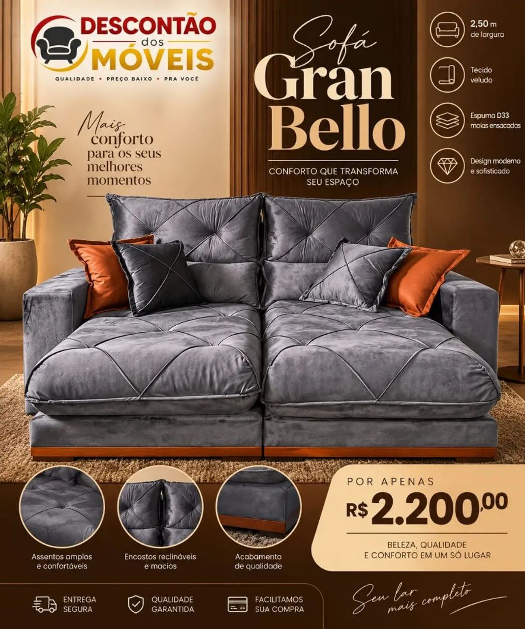 Sofa retrátil 