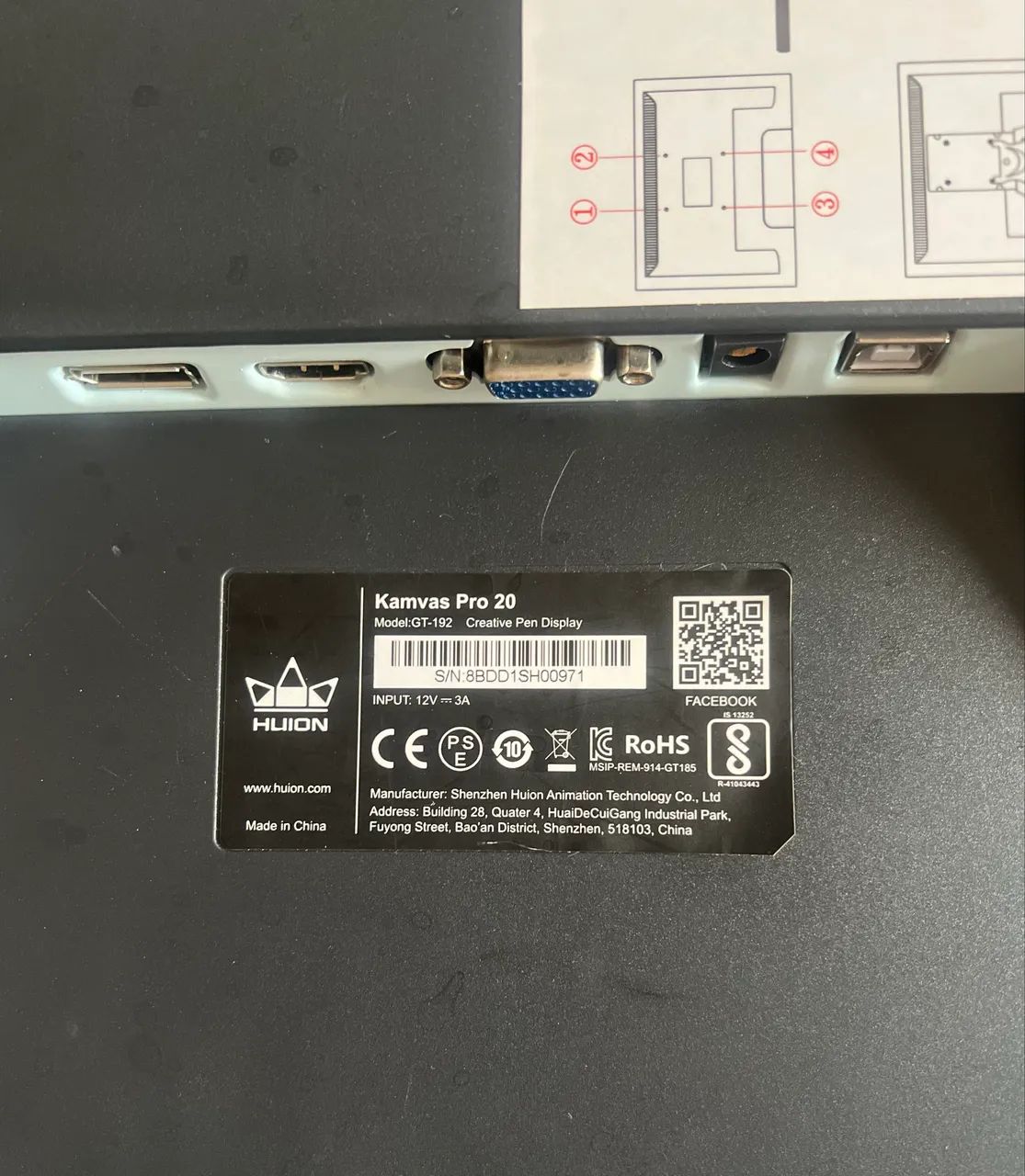 Mesa Digitalizadora Huion Kamvas PRO 20 - Foto 5