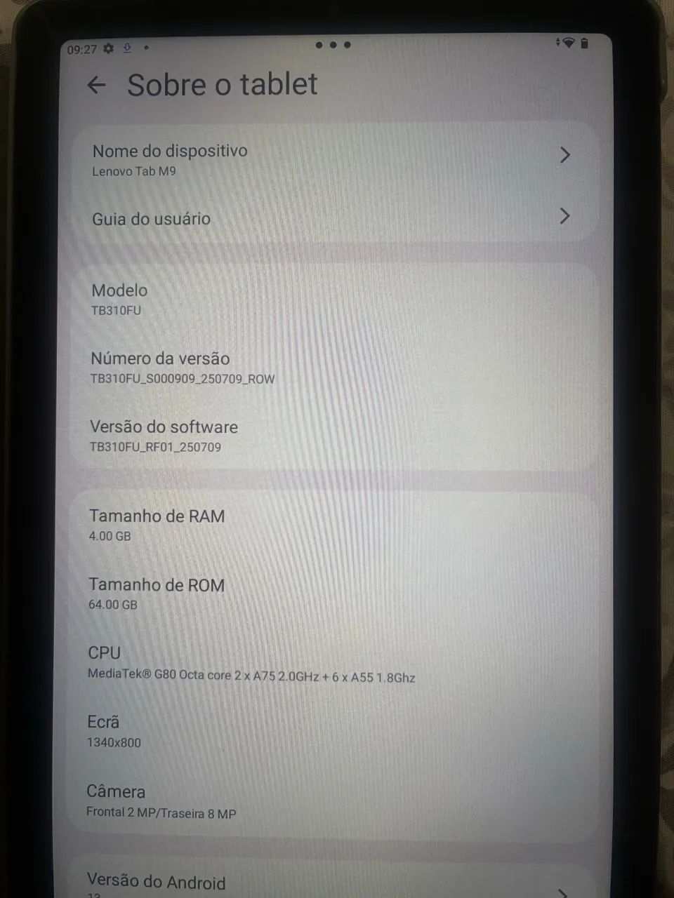Tablet m9 Lenovo