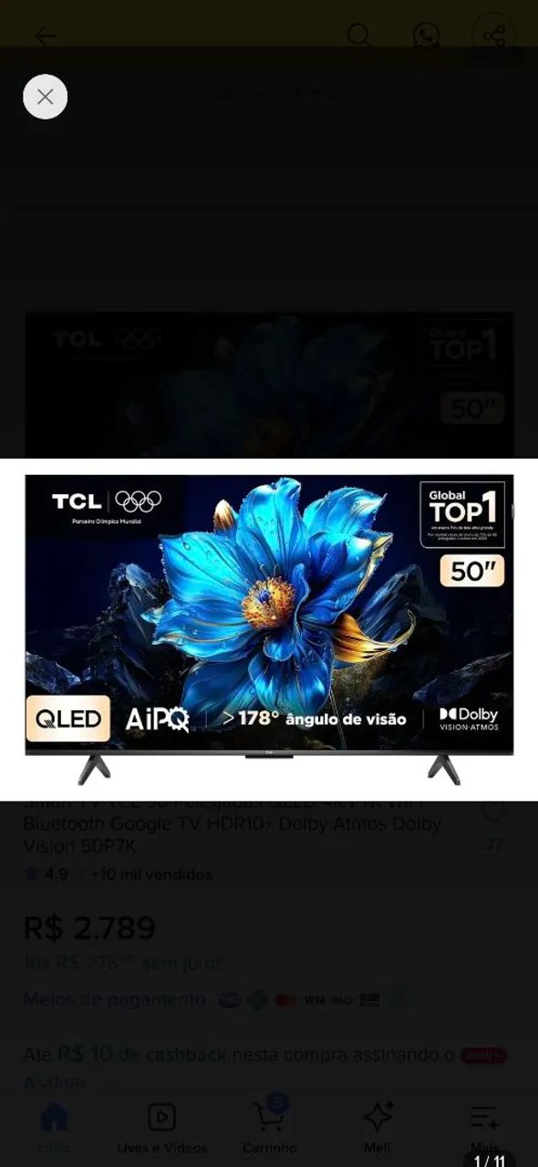 TV TLC 50 POLEGADAS 50P365