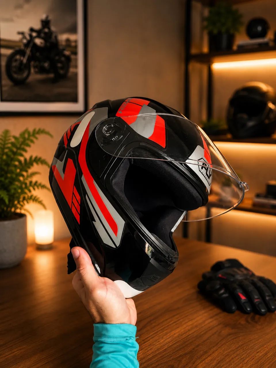 Capacete + Fone 