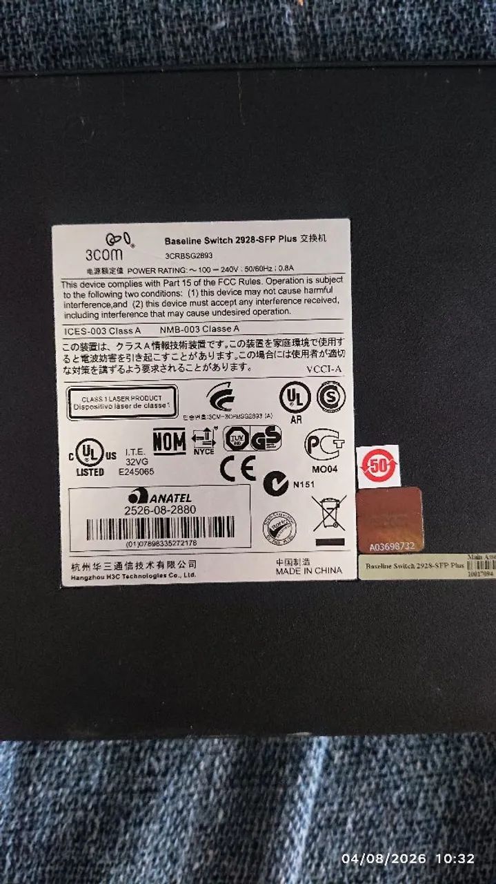 Switch 3com baseline 2928 sfp plus 24 portas 10/100/1000 - Foto 2