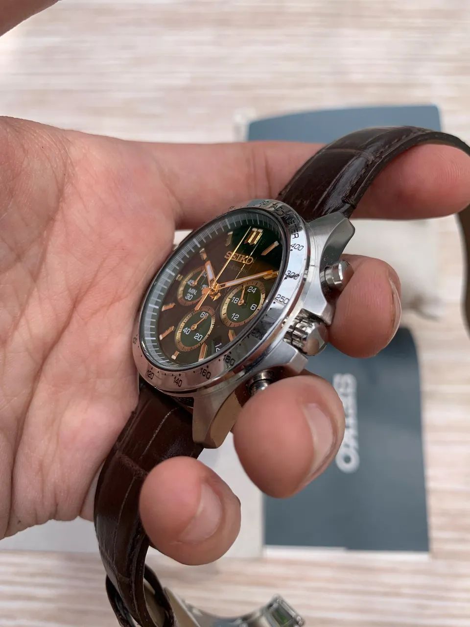 Seiko Chrono verde - Foto 2